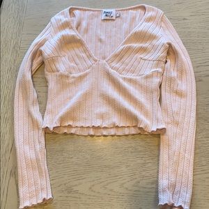 Princess Polly pink sweater/top, size 2